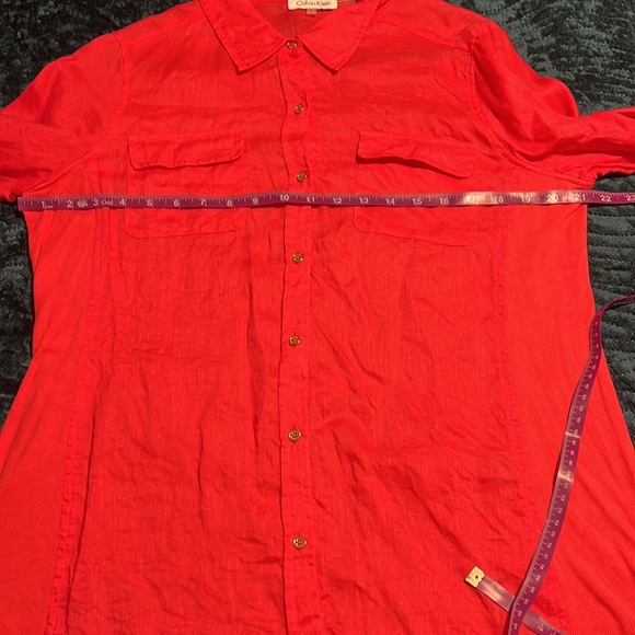 Calvin Klein linen blouse - Picture 8 of 9